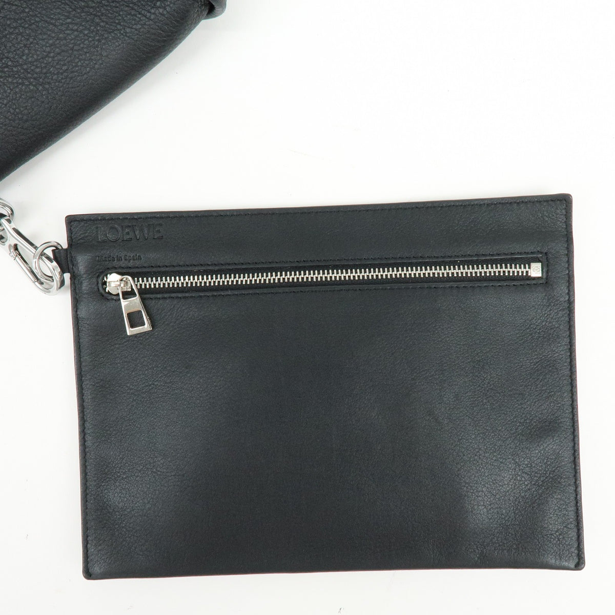 Loewe Hammock Leather Black Leather Handbag (Pre-Owned)