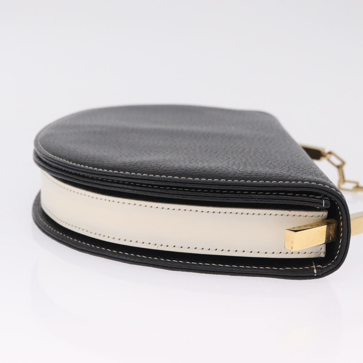 Fendi Shoulder Leather Black Leather Shoulder Bag Bag (Pre-Owned)
