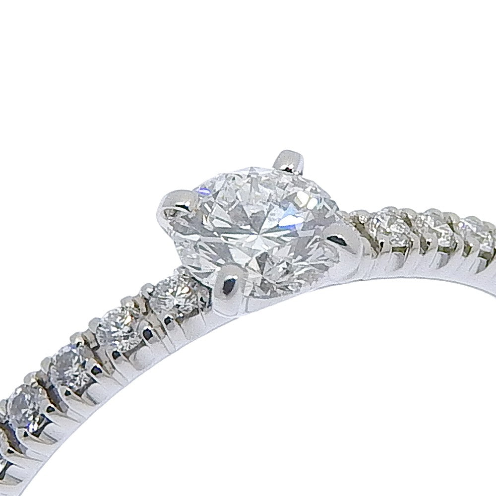 Cartier Etincelle De Cartier Solitaire Platinum With Rbc Diamond And Pave Diamonds G/Vs1 Clear Platinum Ring Jewelry (Pre-Owned)