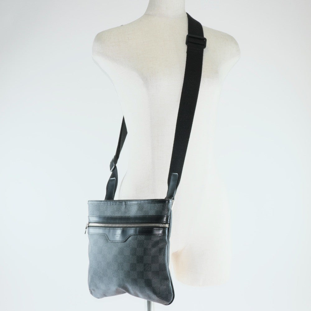 Louis Vuitton Thomas Damier Graphite Black Canvas Shoulder Bag Bag (Pre-Owned)