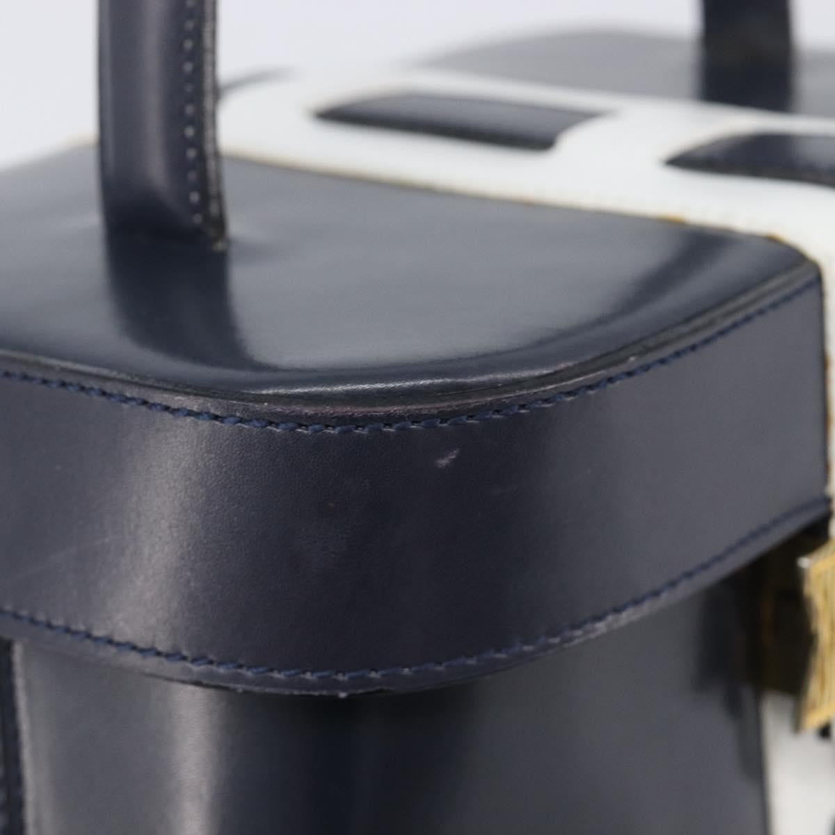 Celine Handbag Leather Navy Leather Handbag (Pre-Owned)