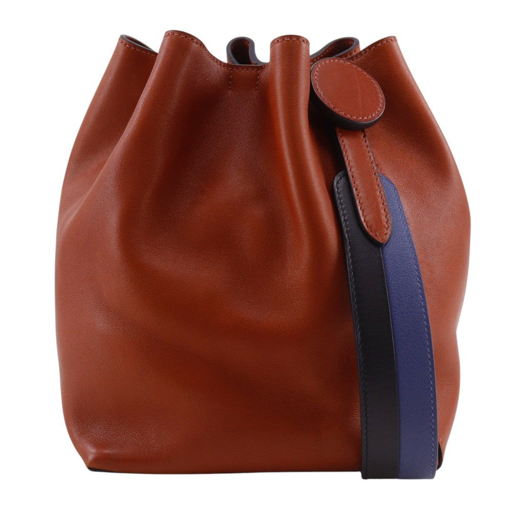Hermes Licol Evercolor Red Leather Handbag (Pre-Owned)