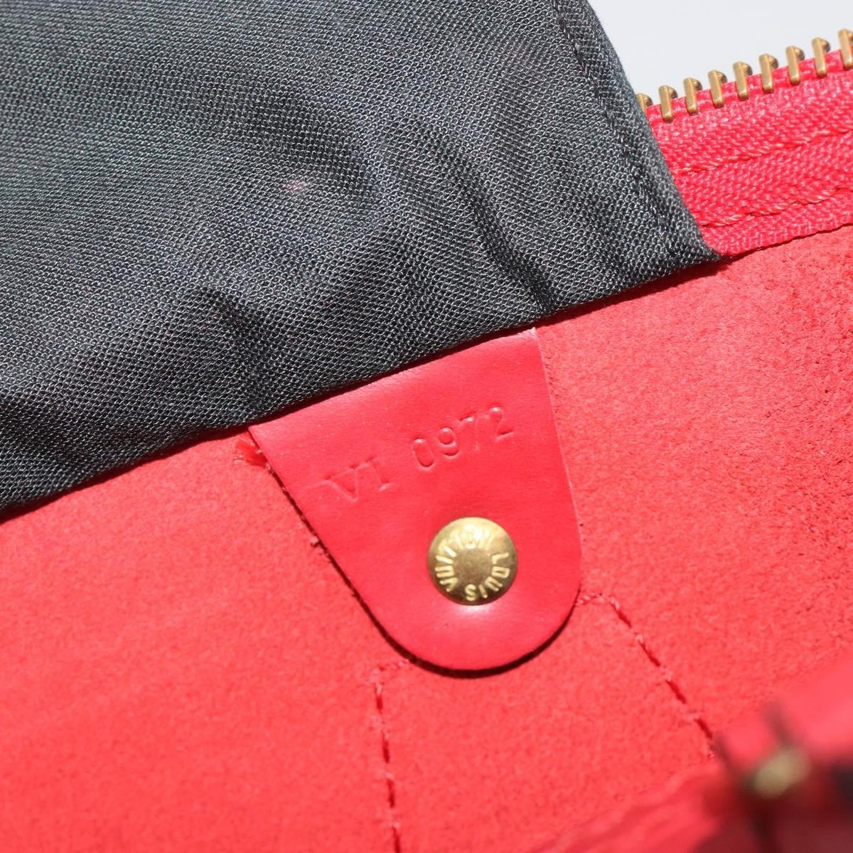 Louis Vuitton Speedy Epi Leather Red Leather Handbag (Pre-Owned)