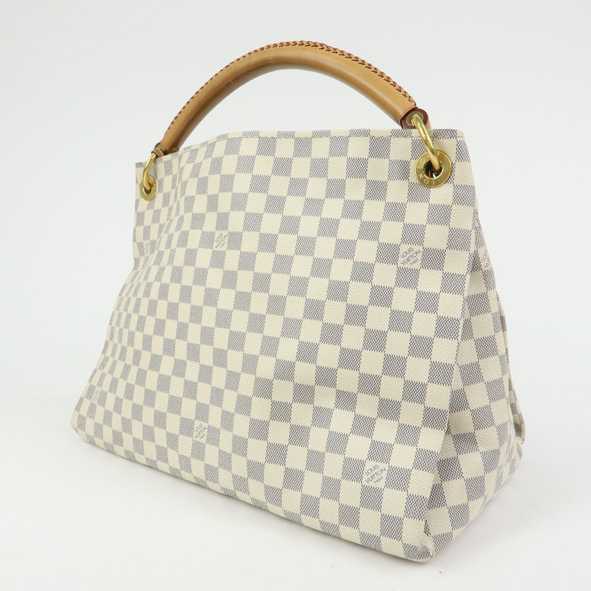 Louis Vuitton Artsy Damier White Canvas Handbag (Pre-Owned)