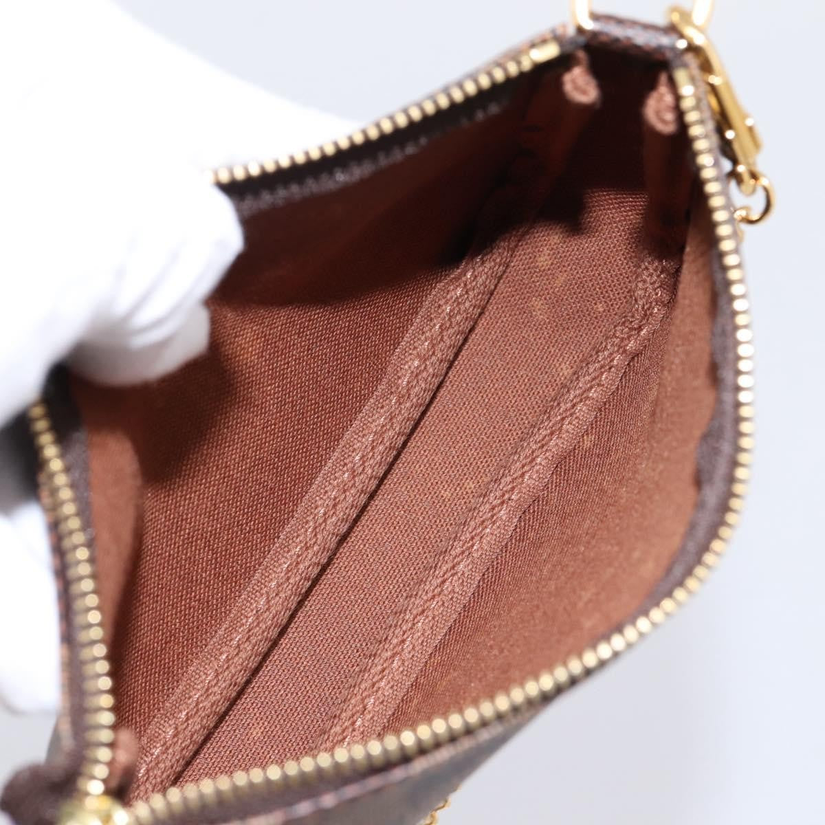 Louis Vuitton Pochette Accessoires Limited Edition Damier Brown Canvas Clutche & Pouche Bag (Pre-Owned)