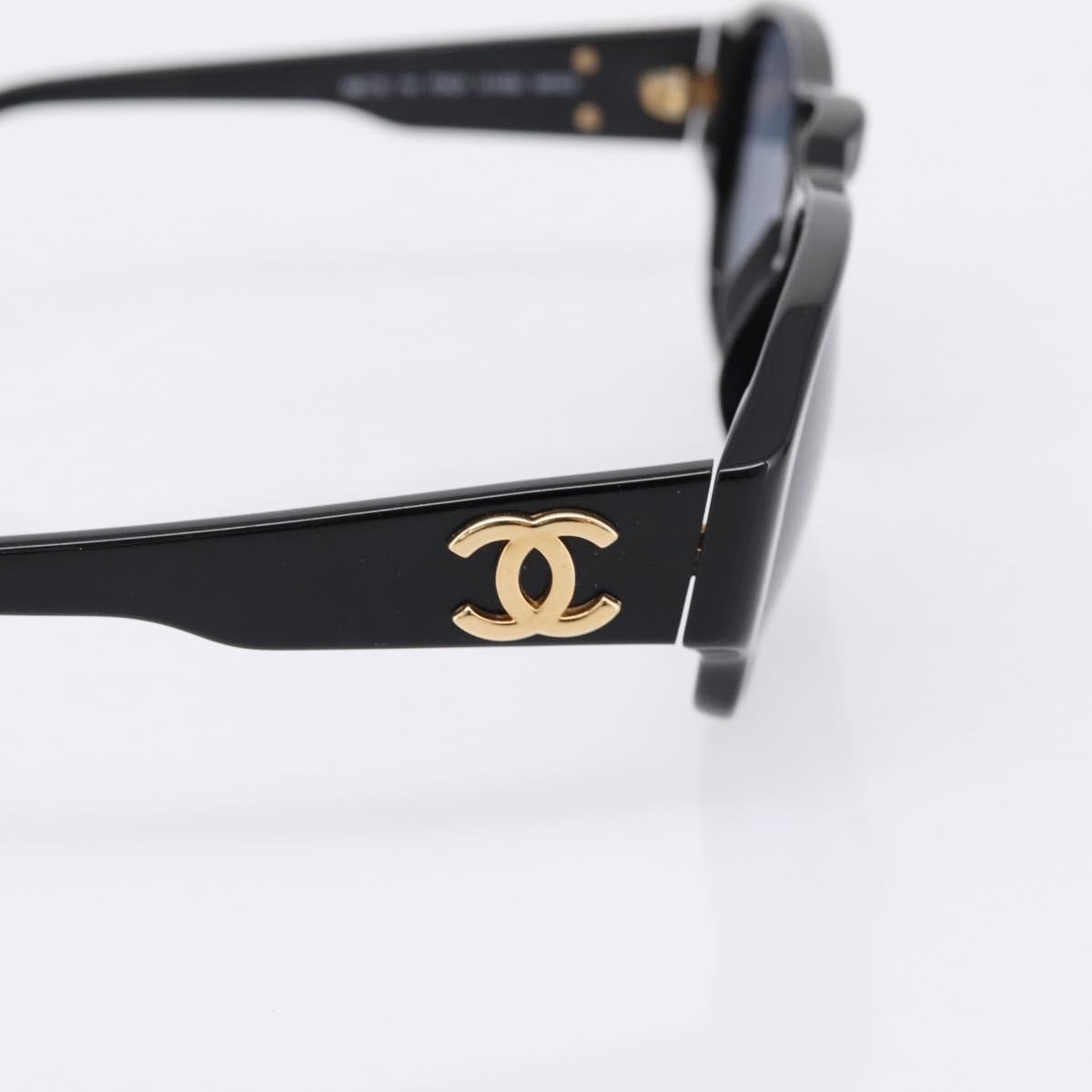 Chanel Logo Cc Plastic Black Plastic Sunglasse Accessory (Pre-Owned)