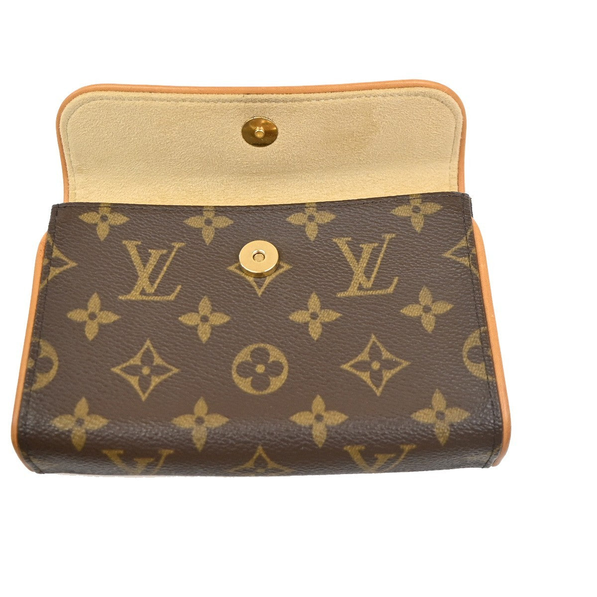 Louis Vuitton Florentine Waist Monogram Canvas Brown Canvas Clutche & Pouche Bag (Pre-Owned)