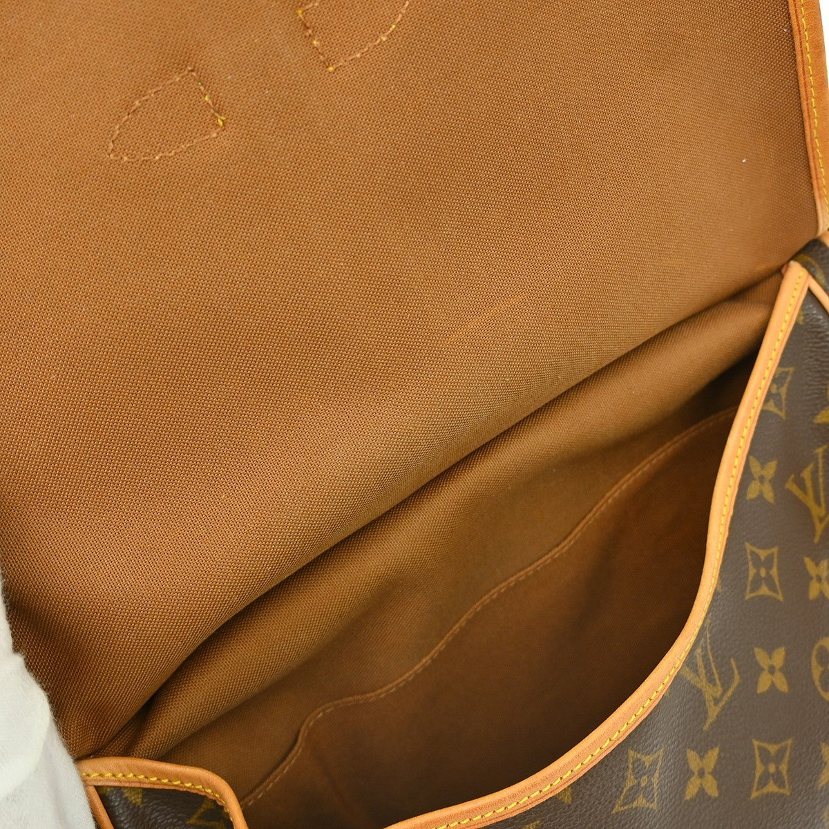 Louis Vuitton Saumur Monogram Brown Canvas Shoulder Bag Bag (Pre-Owned)