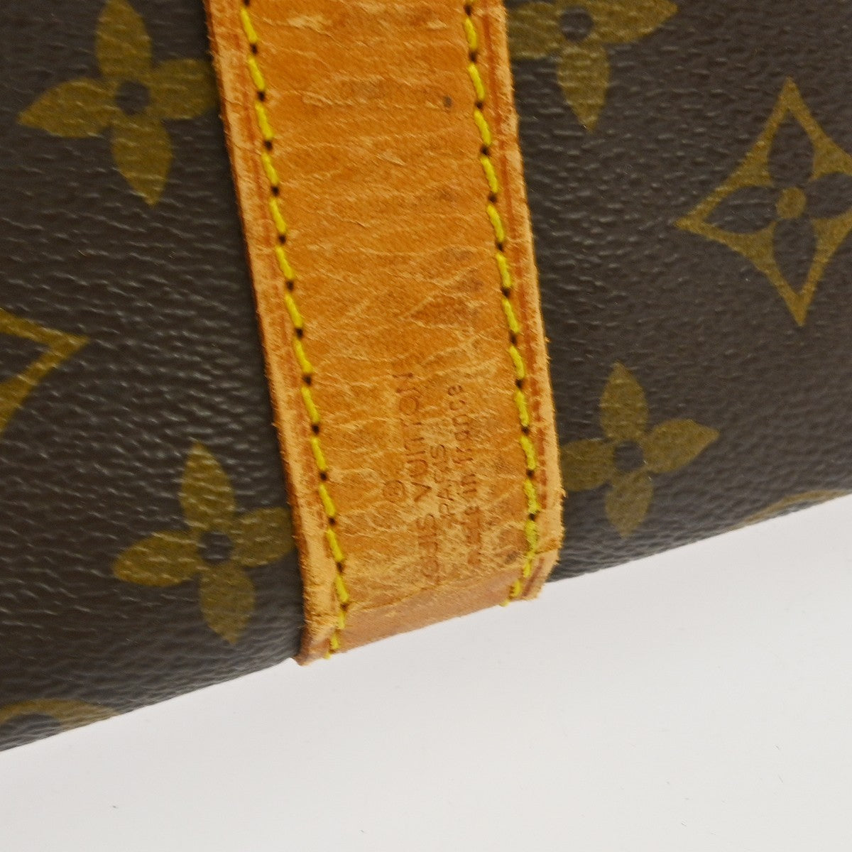 Louis Vuitton Keepall Bandouliere Monogram Canvas Brown Canvas Travel Bag Bag (Pre-Owned)