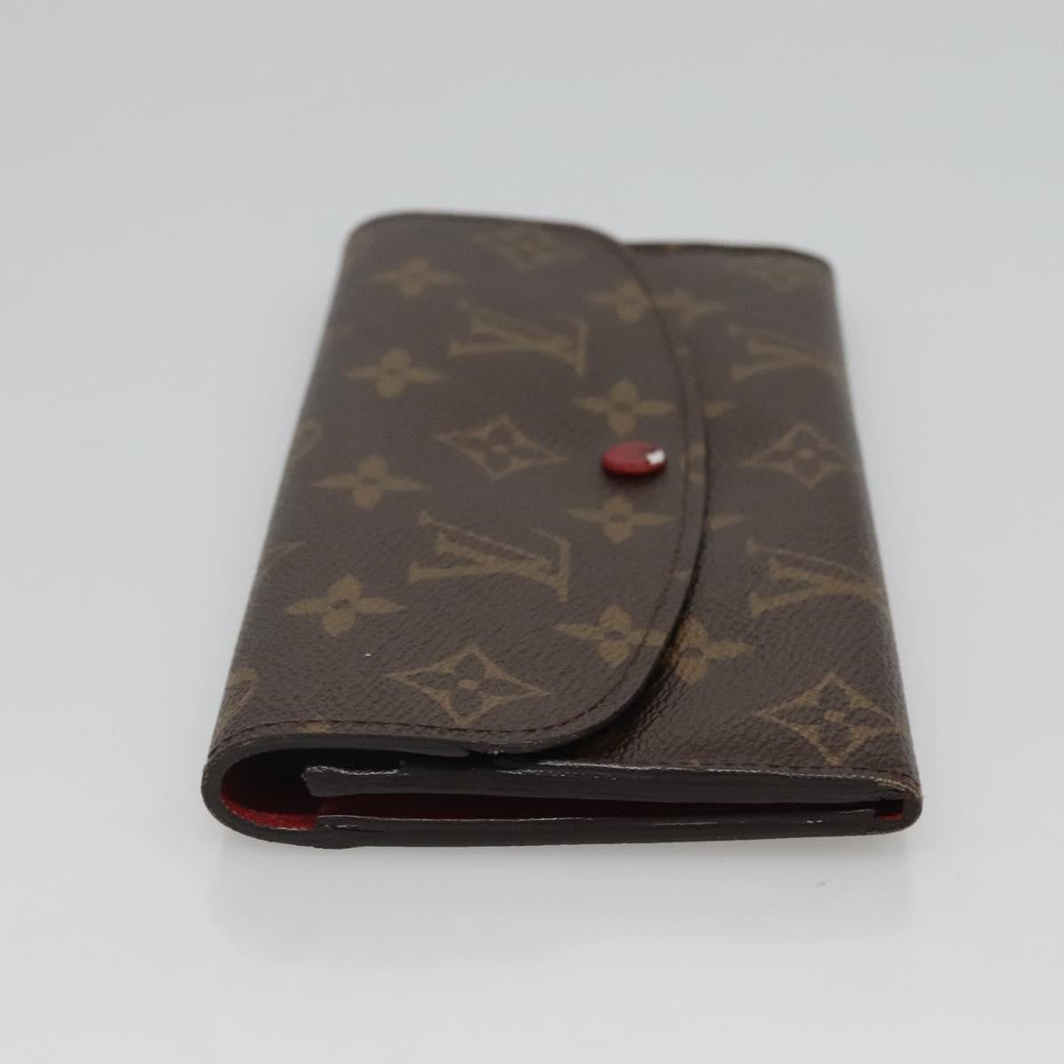 Louis Vuitton Emilie Monogram Canvas Red Canvas Wallets Accessory (Pre-Owned)