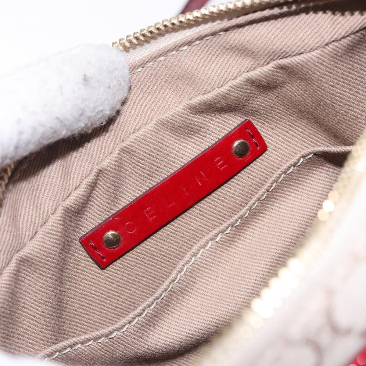 Celine Vintage Macadam Canvas Beige Canvas Shoulder Bag Bag (Pre-Owned)