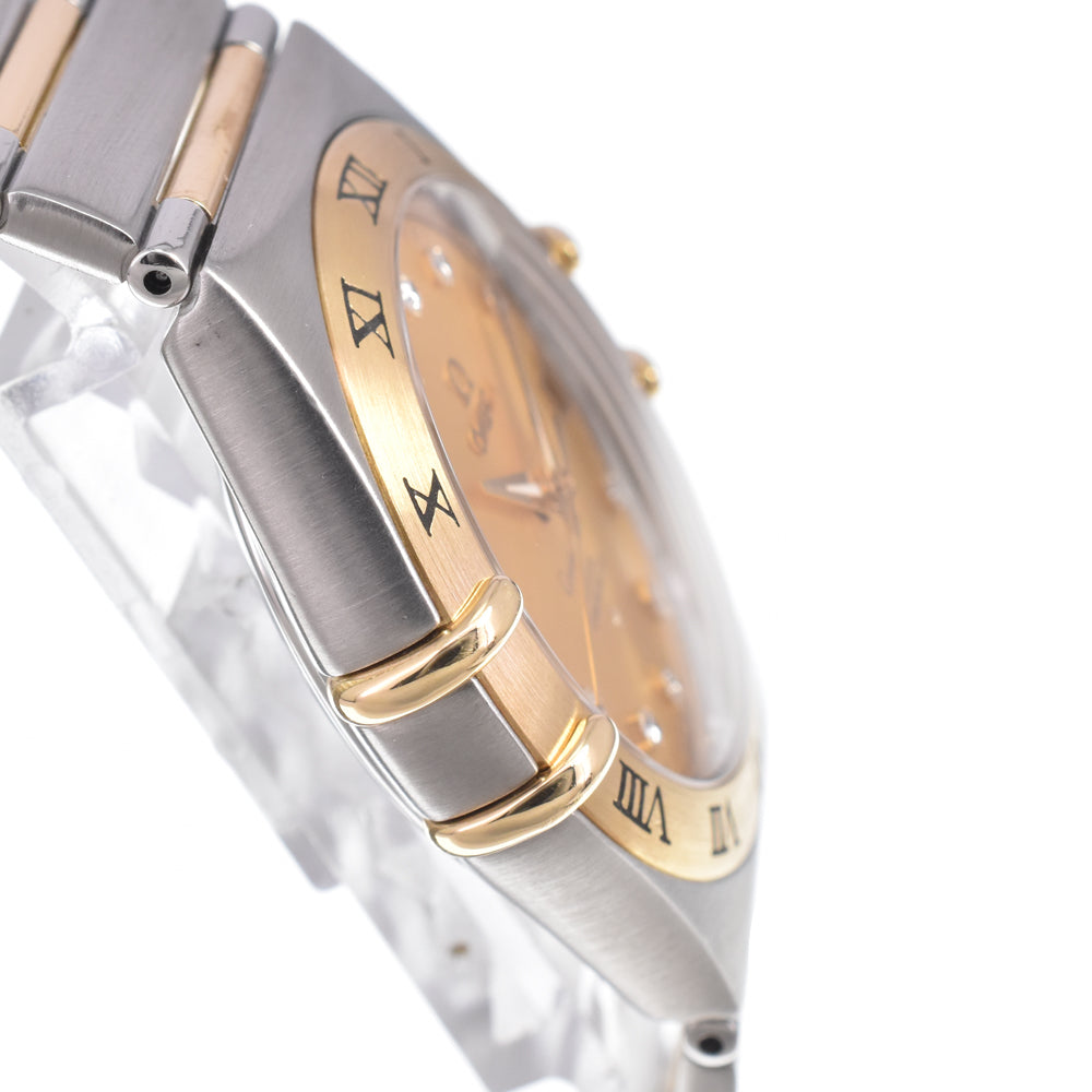 Omega Constellation Co-Axial Chronometer Automatic Stainless Steel And Yellow Gold With Diamond Markers And Mother Of Pearl Watch (Pre-Owned)