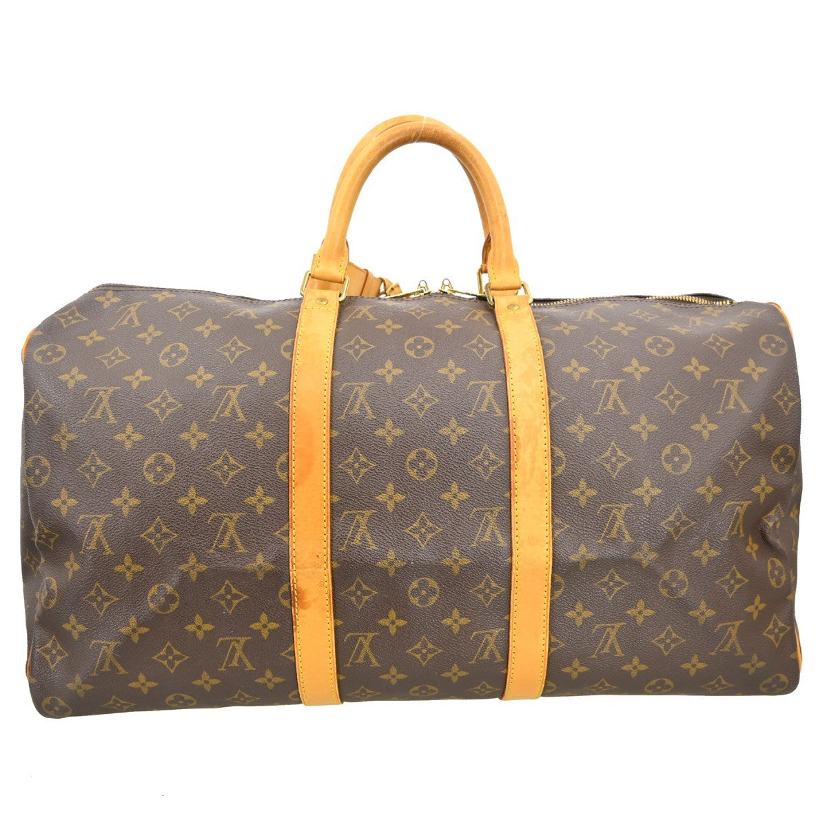 Louis Vuitton Keepall Monogram Canvas Brown Canvas Travel Bag Bag (Pre-Owned)