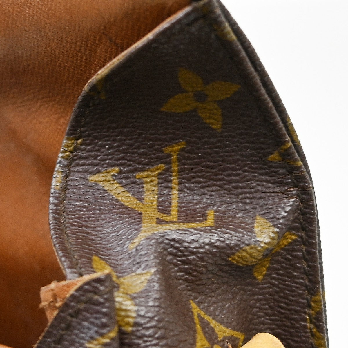 Louis Vuitton Cartouchiere Monogram Canvas Brown Canvas Handbag (Pre-Owned)