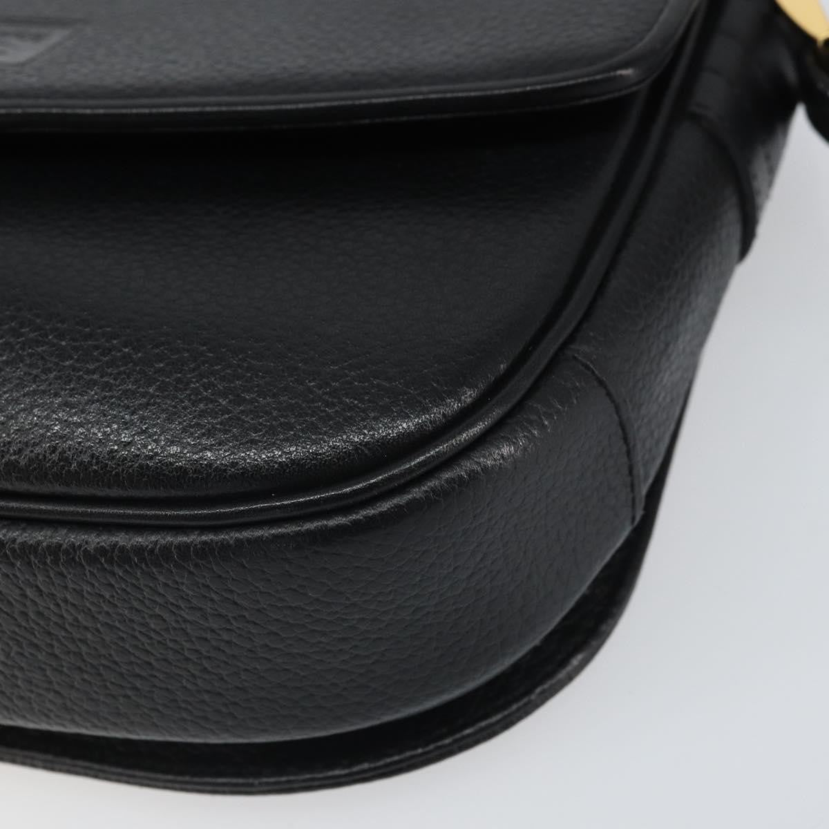 Burberry Vintage Leather Black Leather Shoulder Bag Bag (Pre-Owned)