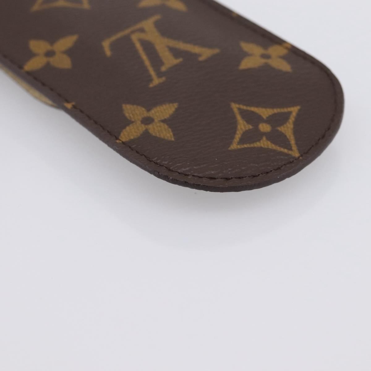 Louis Vuitton Etui À Stylo Canvas Brown Canvas Clutche & Pouche Bag (Pre-Owned)