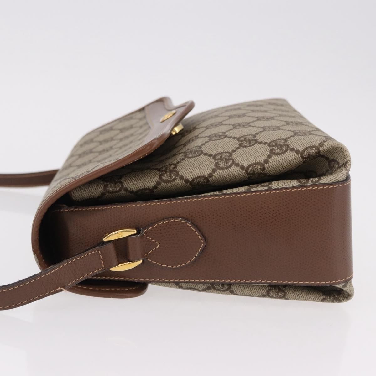 Gucci Shoulder Canvas Beige Canvas Shoulder Bag Bag (Pre-Owned)