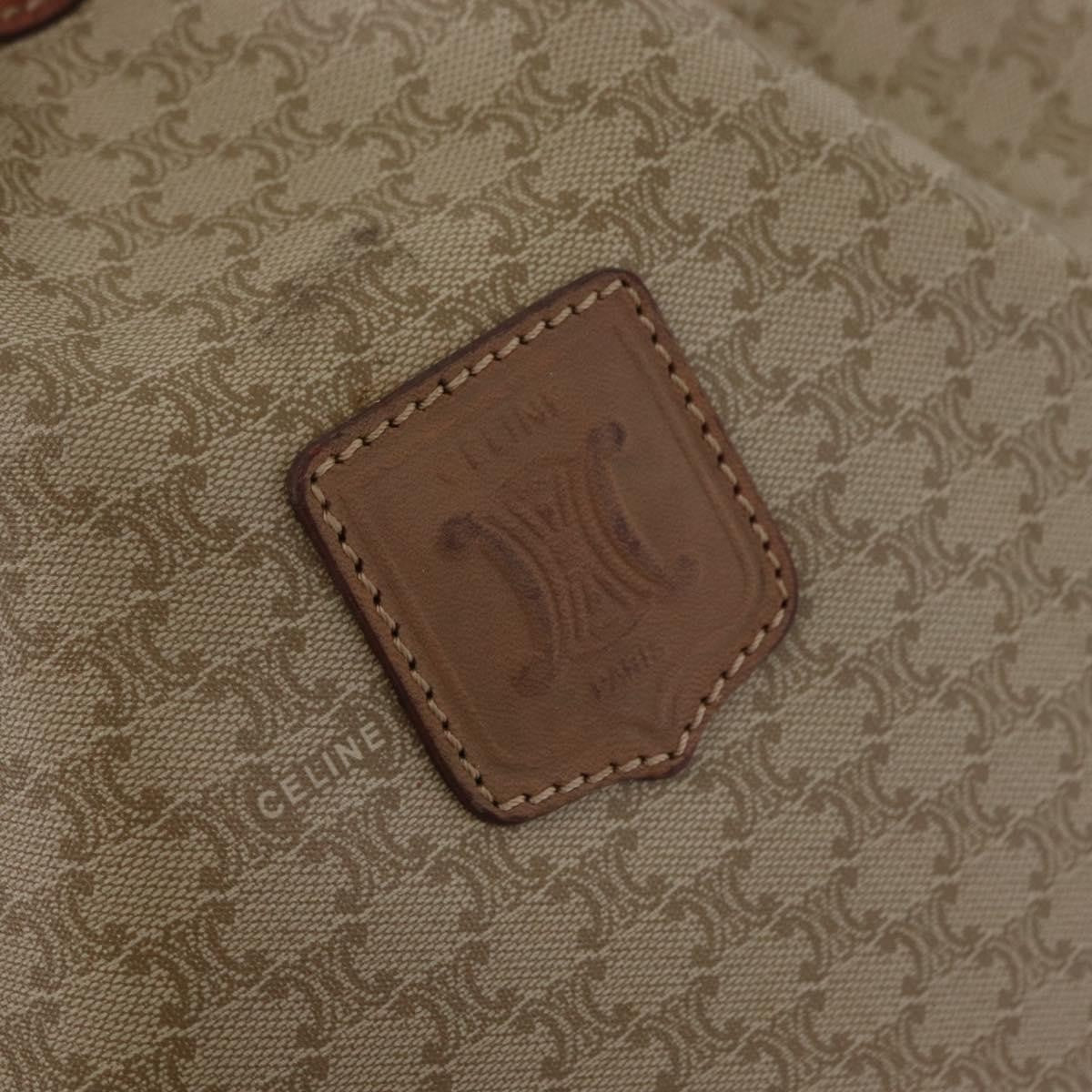 Celine Macadam Shoulder Canvas Beige Canvas Crossbody Bag Bag (Pre-Owned)