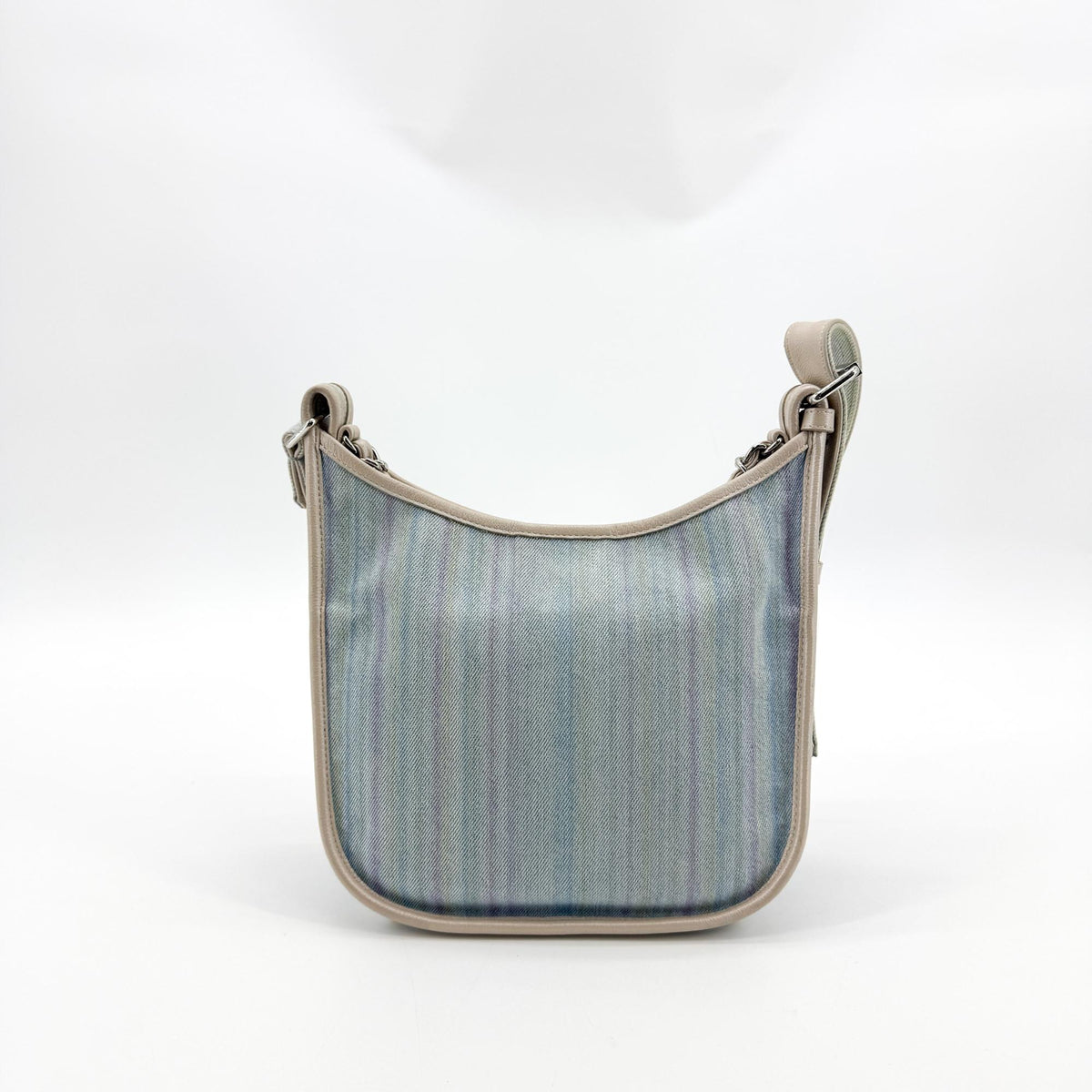 Chanel Jungle Stroll Hobo Quilted Printed Denim Beige Denim_Jeans Shoulder Bag Bag (Pre-Owned)