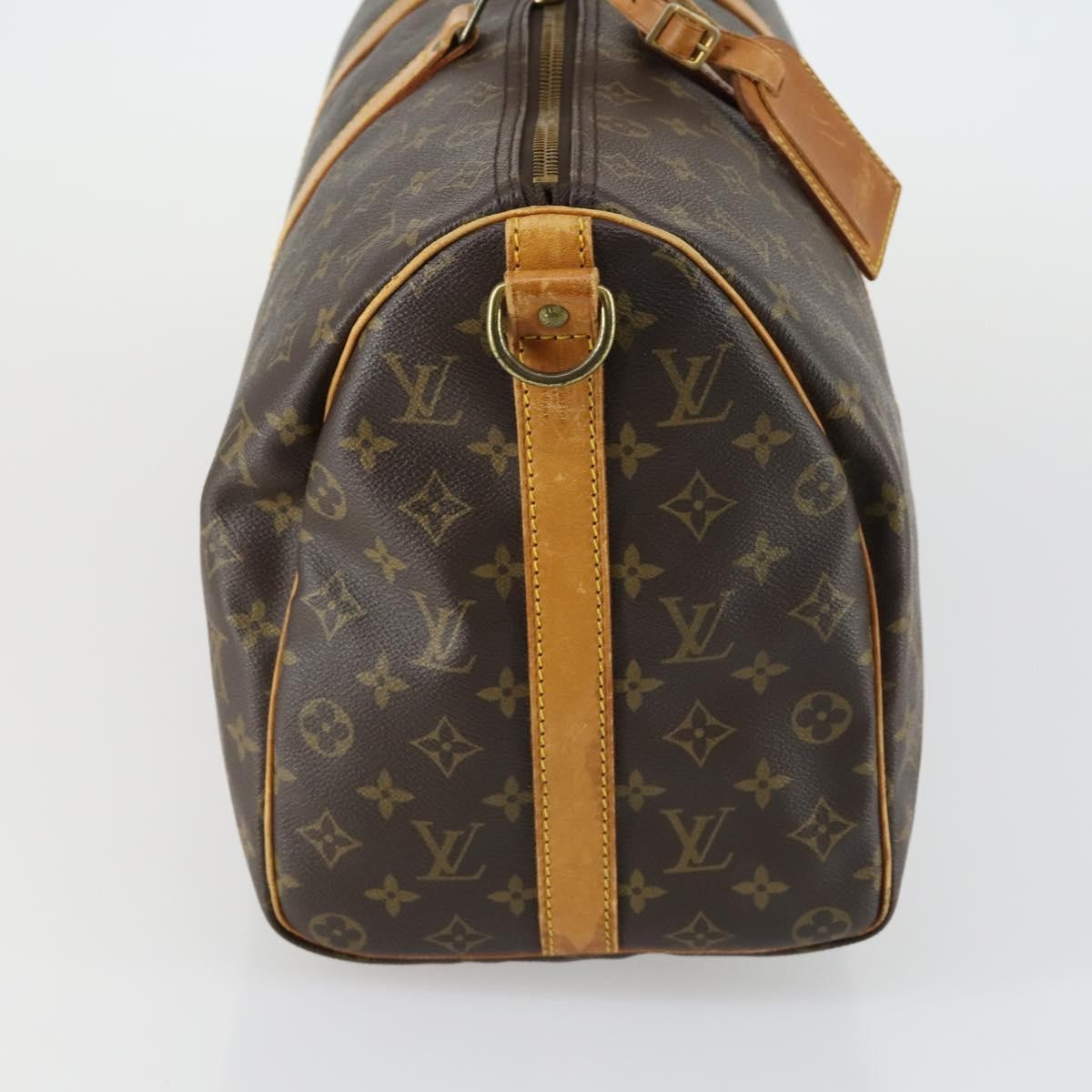 Louis Vuitton Keepall Bandouliere Monogram Canvas Brown Canvas Travel Bag Bag (Pre-Owned)