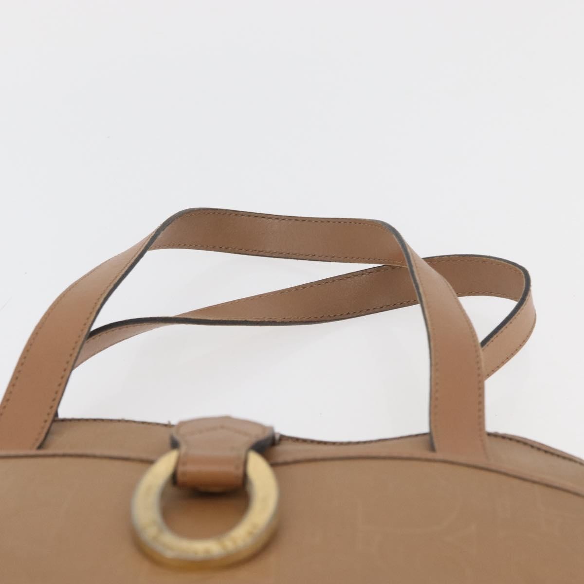 Christian Dior Vintage Trotter Canvas Beige Canvas Handbag (Pre-Owned)
