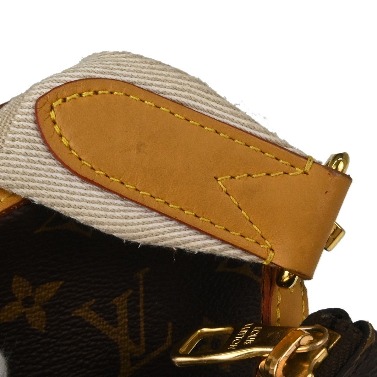 Louis Vuitton Nigo Trio Messenger Limited Edition Stripes Monogram Canvas Brown Canvas Shoulder Bag Bag (Pre-Owned)