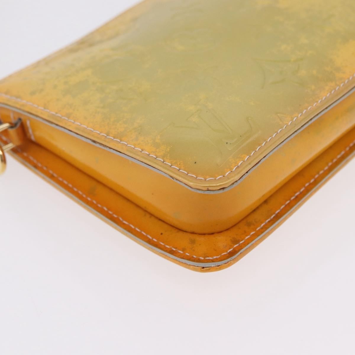 Louis Vuitton Lexington Pochette Monogram Vernis Yellow Patent_Leather Clutche & Pouche Bag (Pre-Owned)
