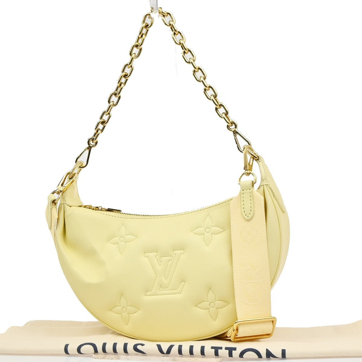Louis Vuitton Over The Moon Bubblegram Leather Yellow Leather Handbag (Pre-Owned)