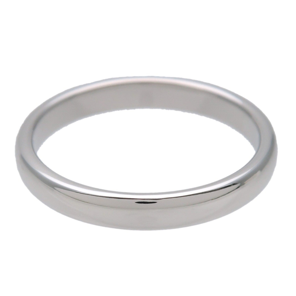 Tiffany & Co. Classic Wedding Band Platinum Silver Platinum Ring Jewelry (Pre-Owned)