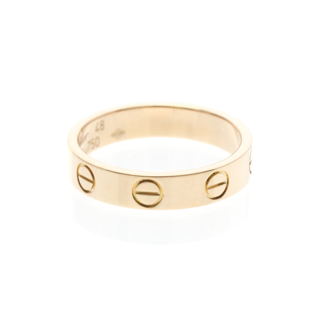 Cartier Love Wedding Band 18K Rose Gold Gold Pink_Gold Ring Jewelry (Pre-Owned)