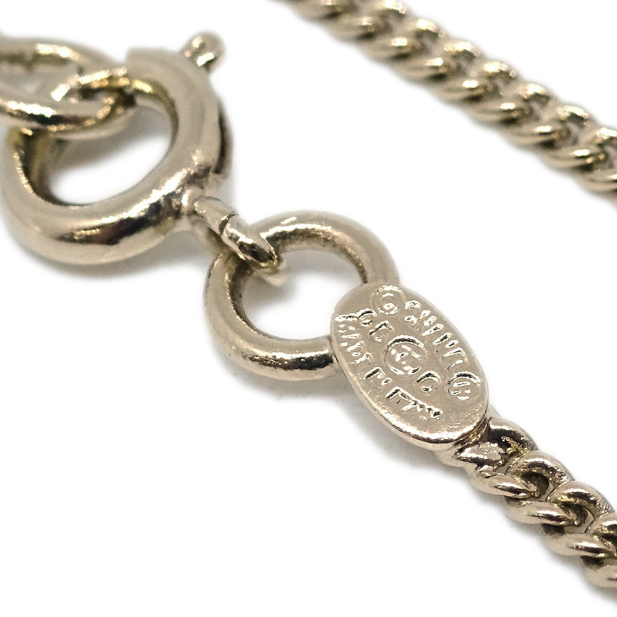 Chanel Vintage Rue Cambon Chain Charm Metal Gold Gold_Plated Bracelet Jewelry (Pre-Owned)