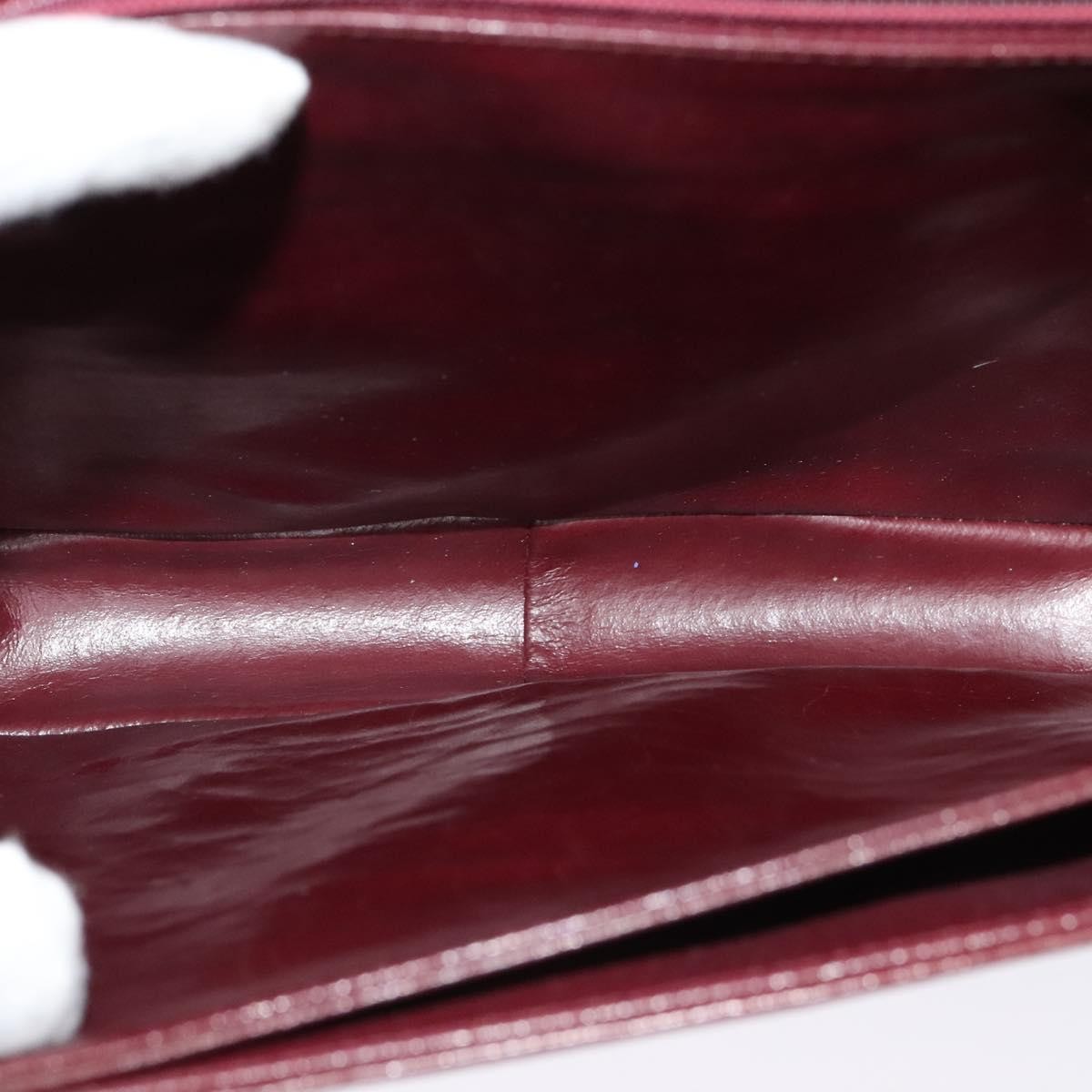 Givenchy Vintage 4G Leather Burgundy Leather Shoulder Bag Bag (Pre-Owned)
