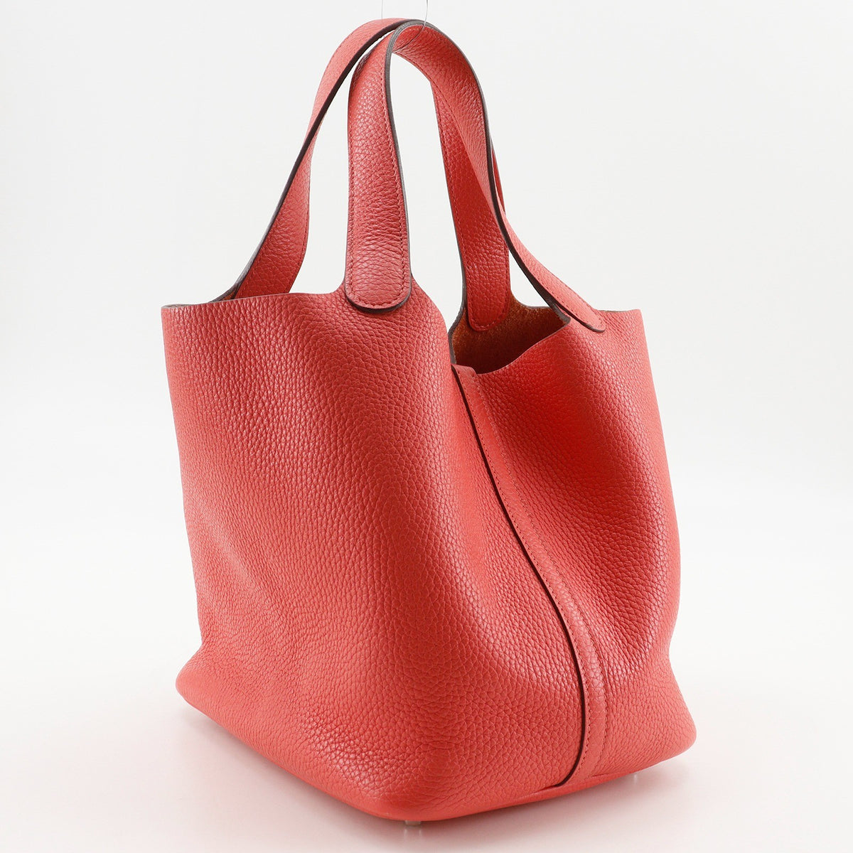Hermes Picotin Lock Clemence Pink Leather Handbag (Pre-Owned)