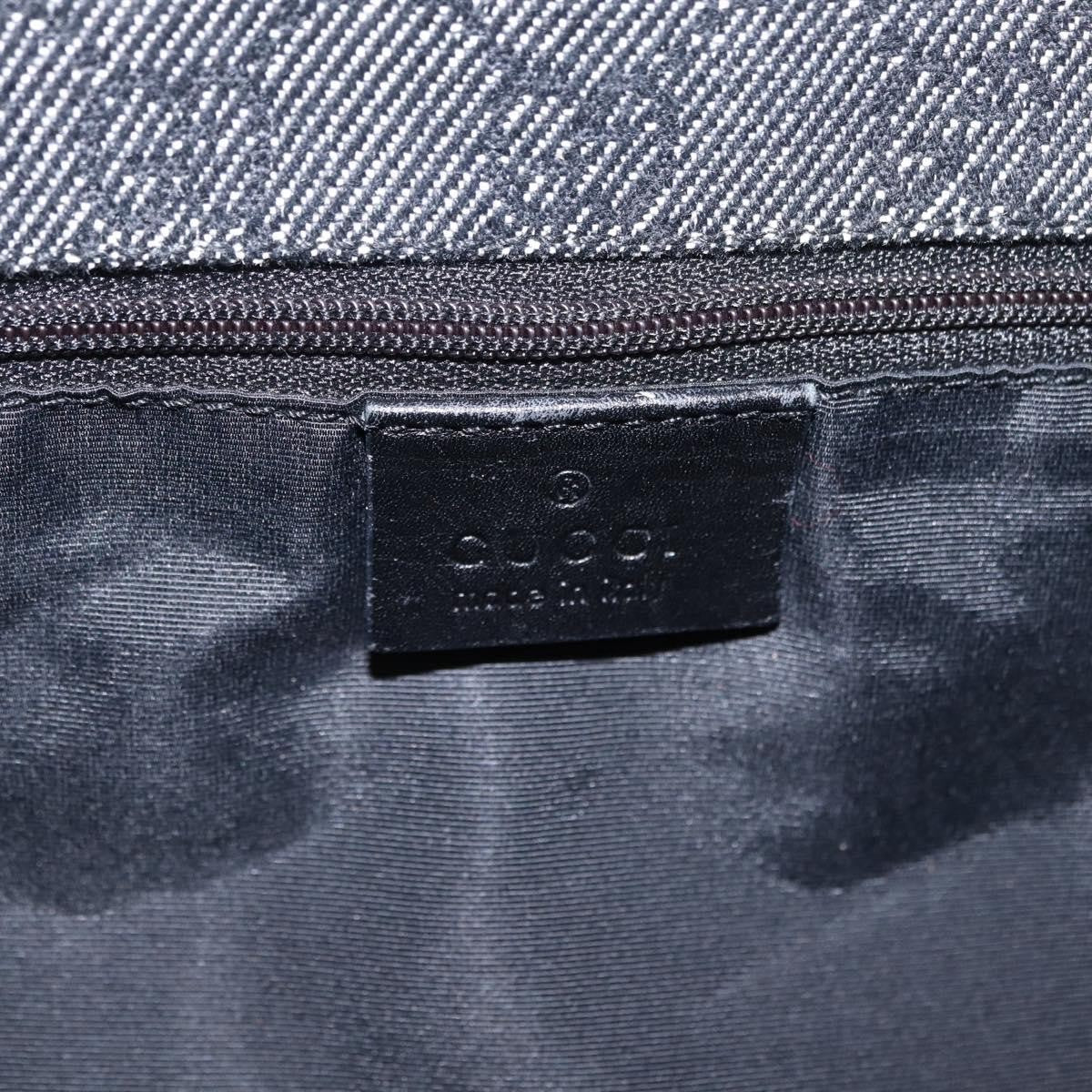 Gucci Gg Canvas Canvas Black Canvas Tote Bag Bag (Pre-Owned)