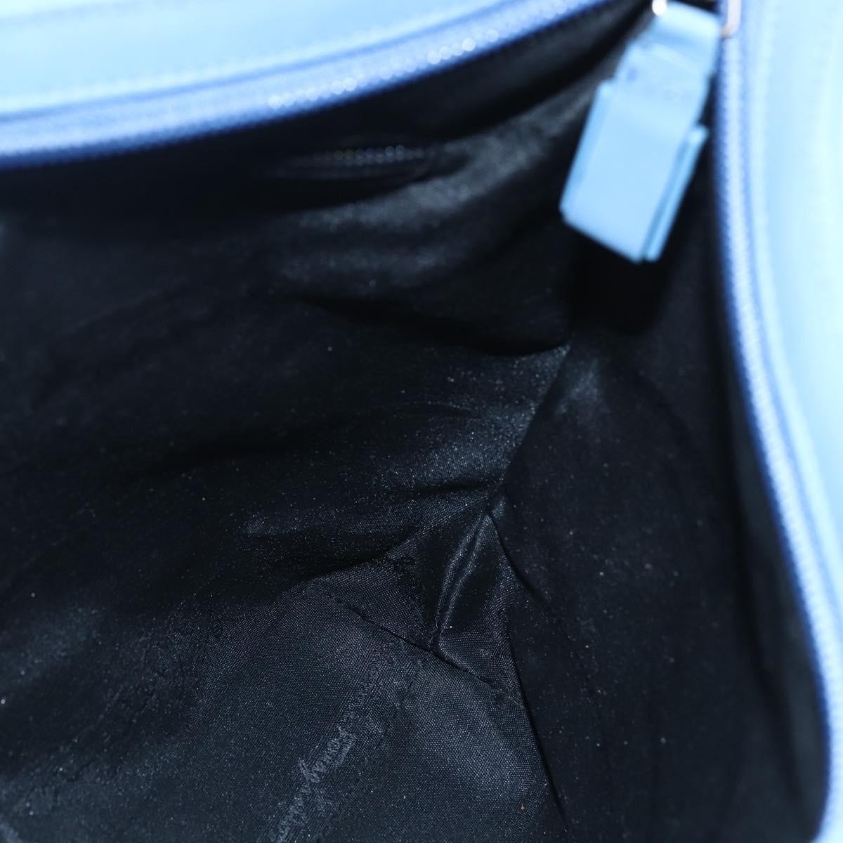 Salvatore Ferragamo Shoulder Nylon Blue Nylon Shoulder Bag Bag (Pre-Owned)