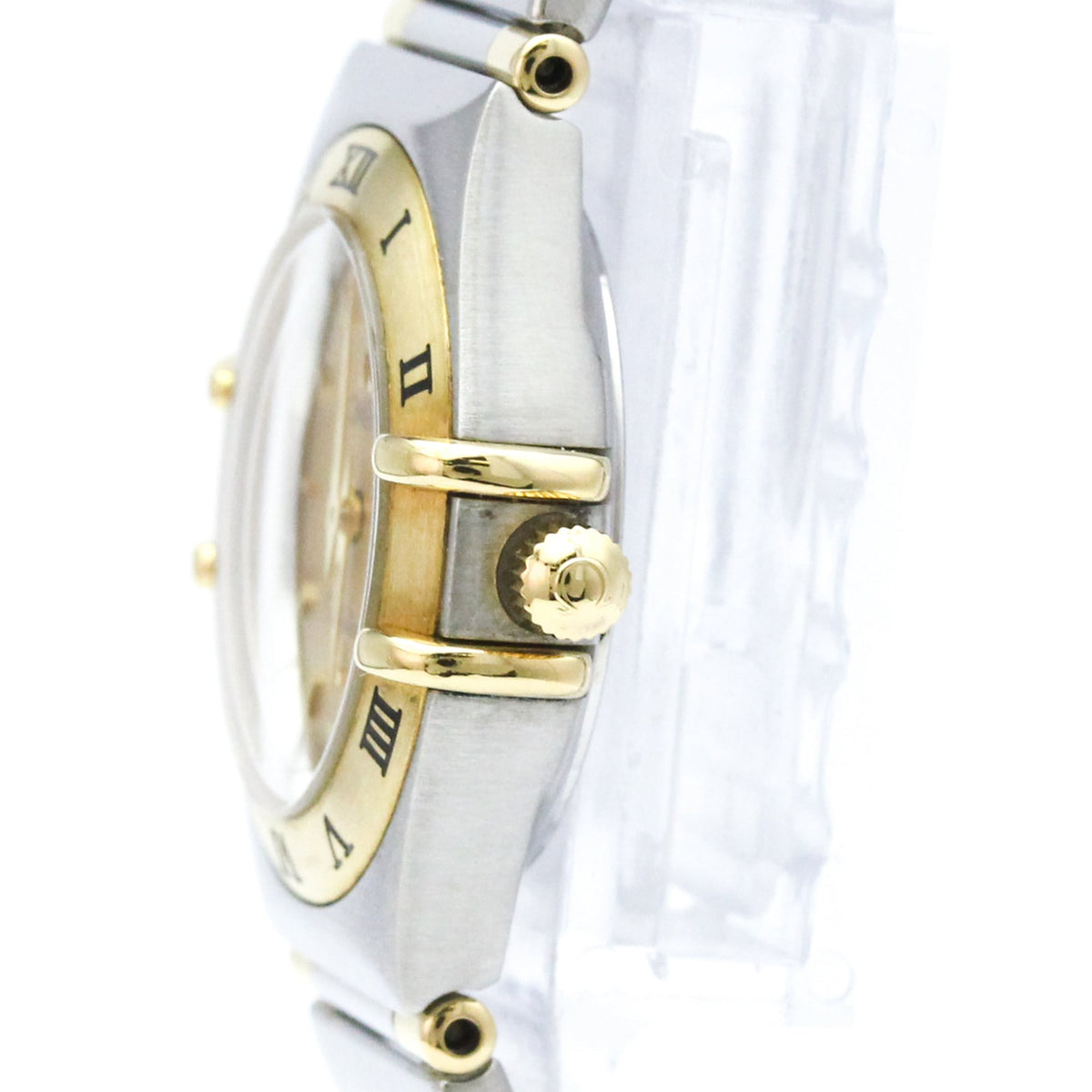 Omega Constellation Quartz Stainless Steel And Yellow Gold Watch (Pre-Owned)