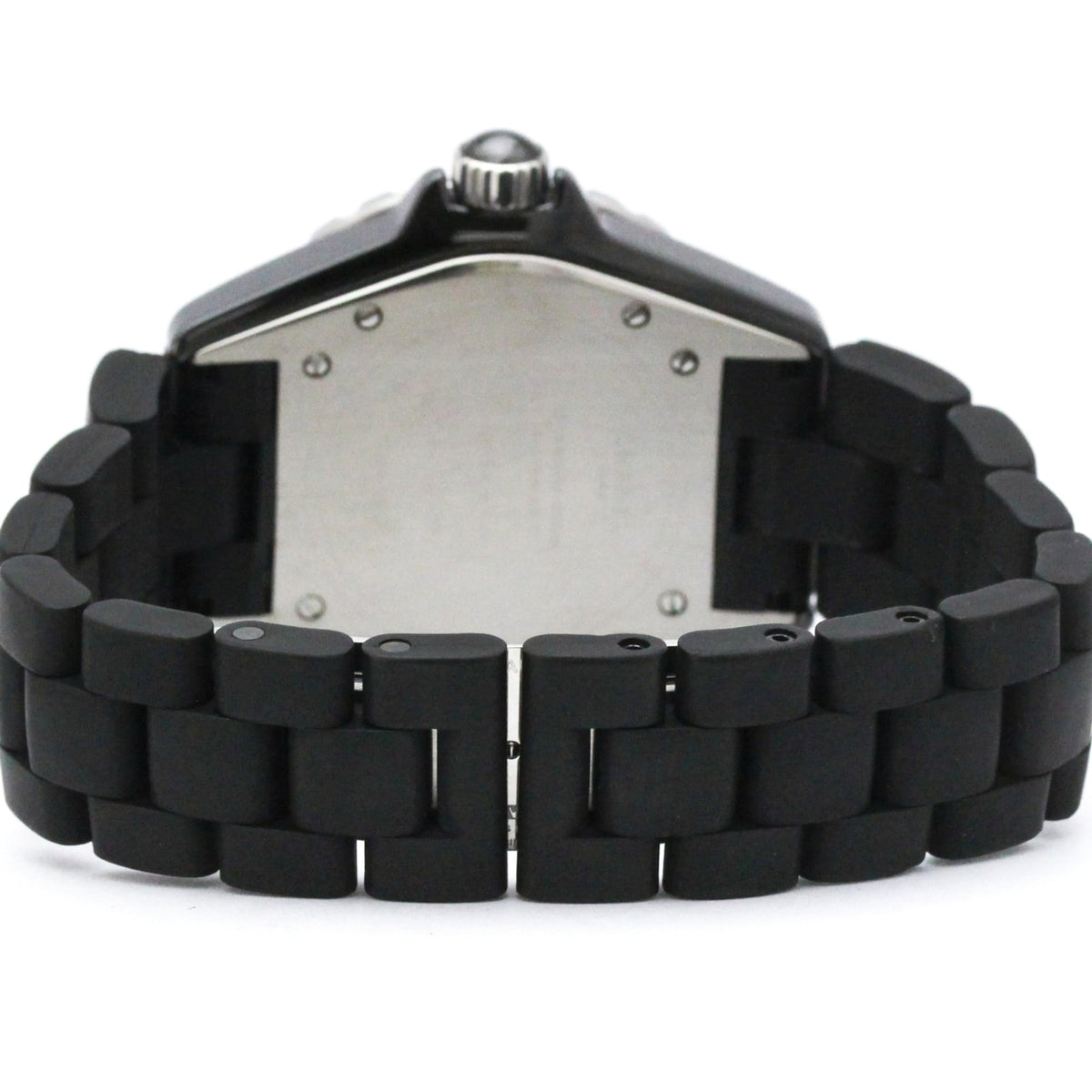 Chanel J12 Automatic Ceramic And Stainless Steel With Diamond Bezel Watch (Pre-Owned)