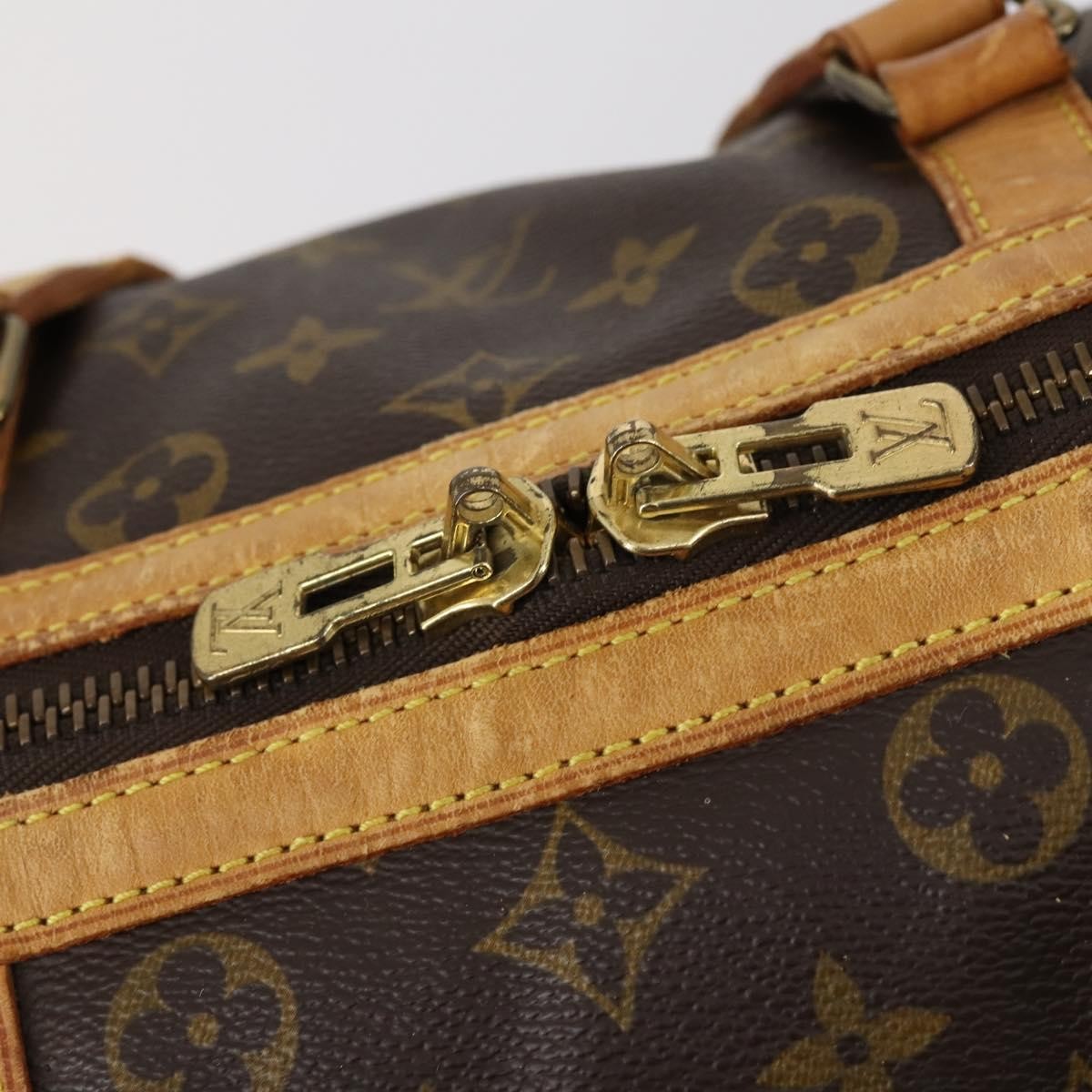 Louis Vuitton Sac Souple Monogram Canvas Brown Canvas Travel Bag Bag (Pre-Owned)