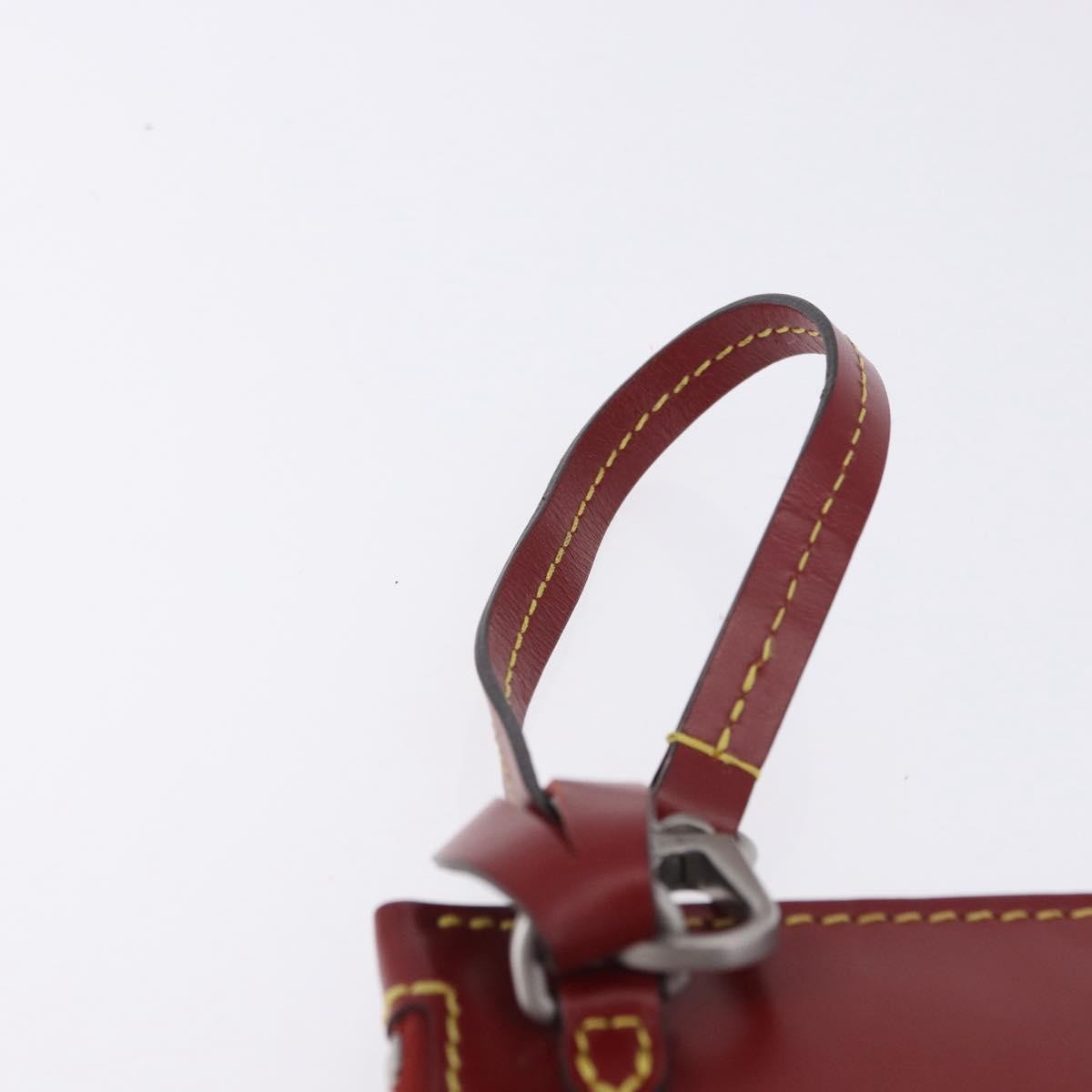Louis Vuitton Neverfull Leather Red Leather Clutche & Pouche Bag (Pre-Owned)