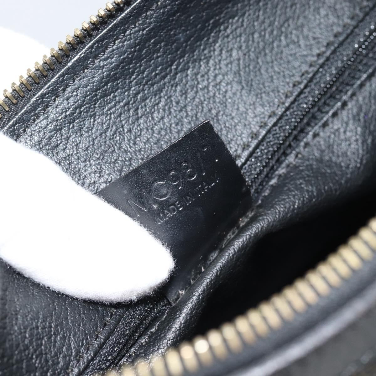 Celine Vintage Boston Macadam Coated Canvas Black Canvas Handbag (Pre-Owned)