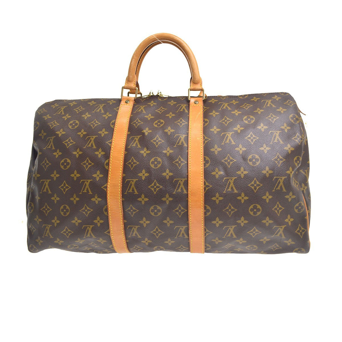 Louis Vuitton Keepall Monogram Canvas Brown Canvas Travel Bag Bag (Pre-Owned)