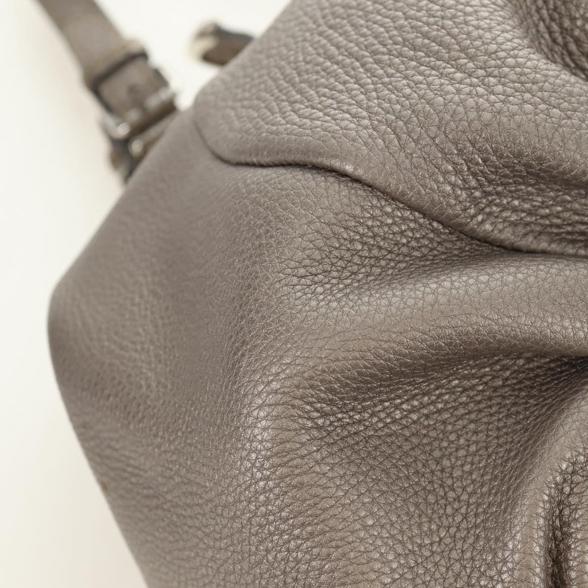 Fendi Selleria Pomodorino Leather Gray Leather Tote Bag Bag (Pre-Owned)