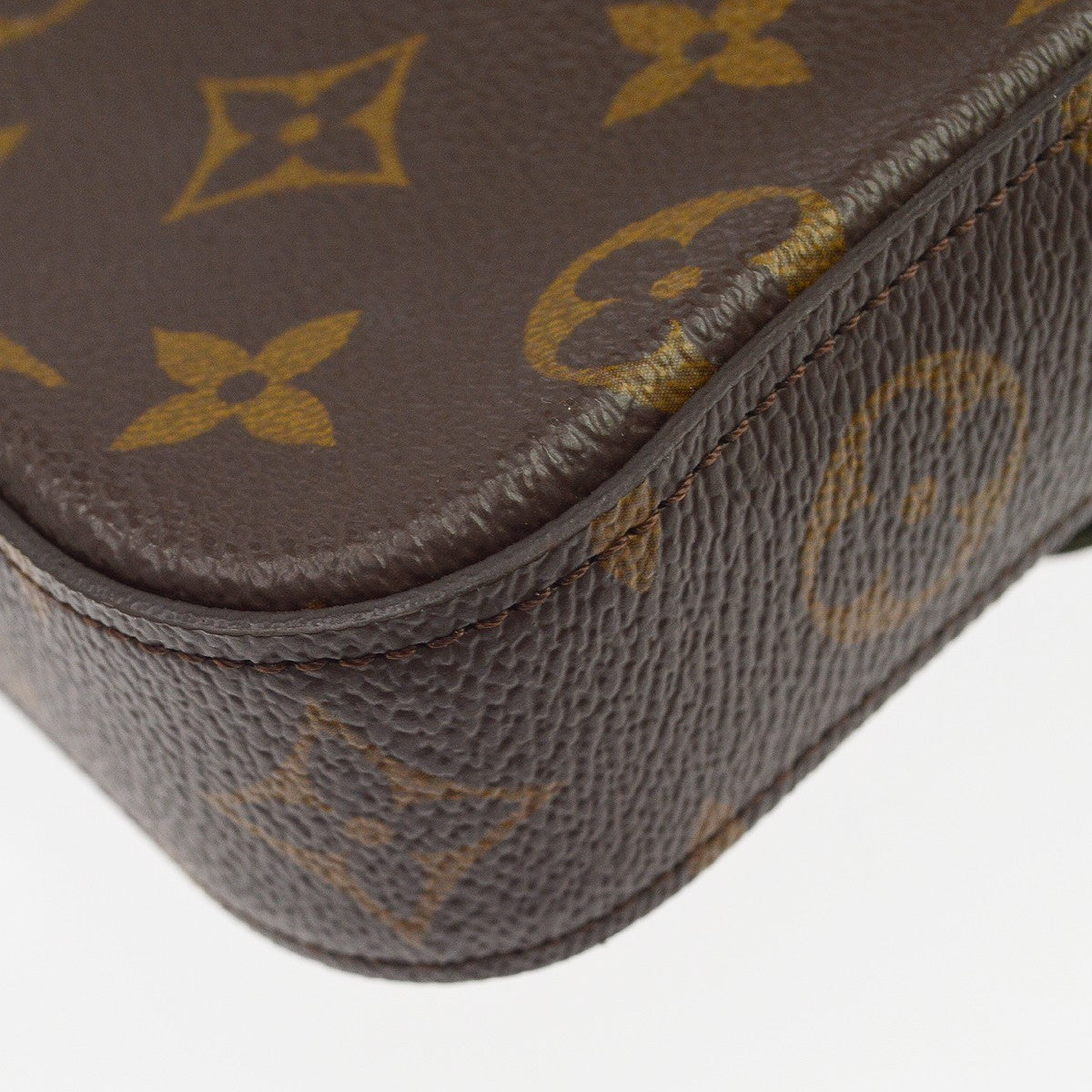 Louis Vuitton Felicie Strap & Go Monogram Canvas Brown Canvas Shoulder Bag Bag (Pre-Owned)