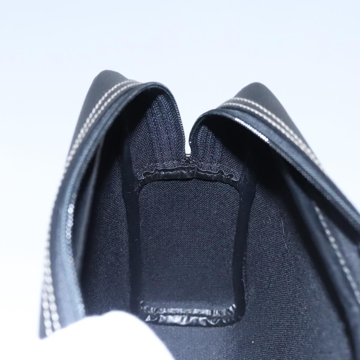 Christian Dior Vintage Honeycomb Zip Coated Canvas Black Canvas Clutche & Pouche Bag (Pre-Owned)
