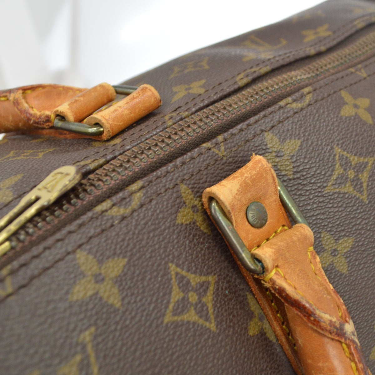 Louis Vuitton Keepall Monogram Multicolor Brown Canvas Travel Bag Bag (Pre-Owned)
