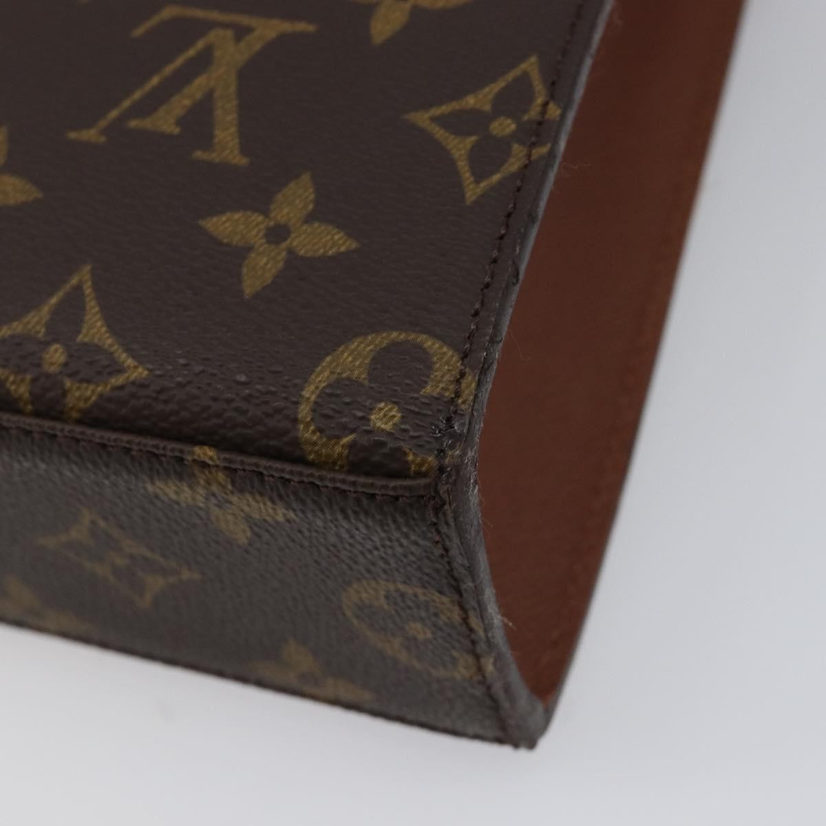 Louis Vuitton Malesherbes Monogram Canvas Brown Canvas Handbag (Pre-Owned)