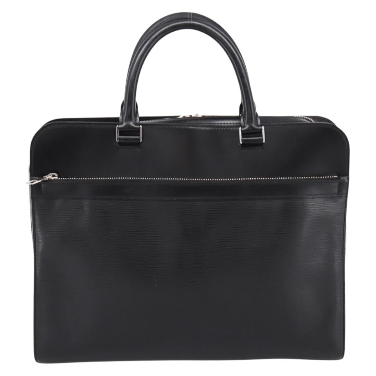 Louis Vuitton Bassano Epi Leather Black Leather Briefcase Bag (Pre-Owned)
