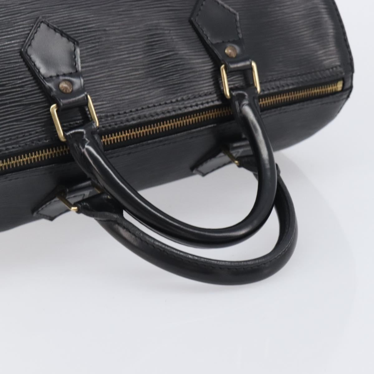 Louis Vuitton Speedy Epi Leather Black Leather Handbag (Pre-Owned)