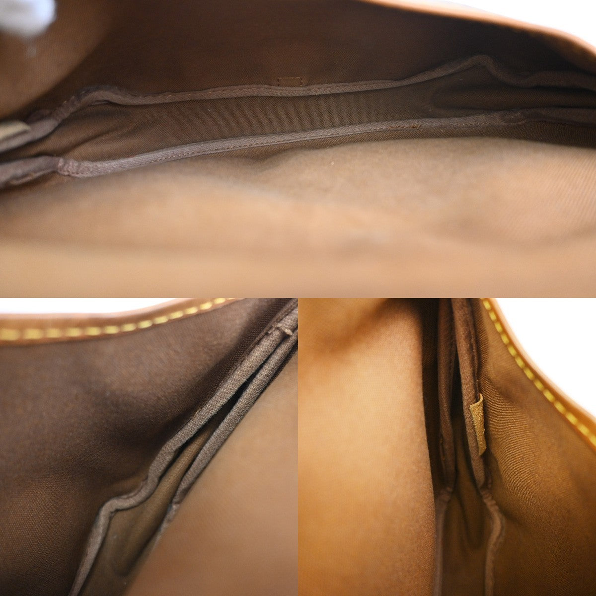 Louis Vuitton Saumur Monogram Canvas Brown Canvas Shoulder Bag Bag (Pre-Owned)