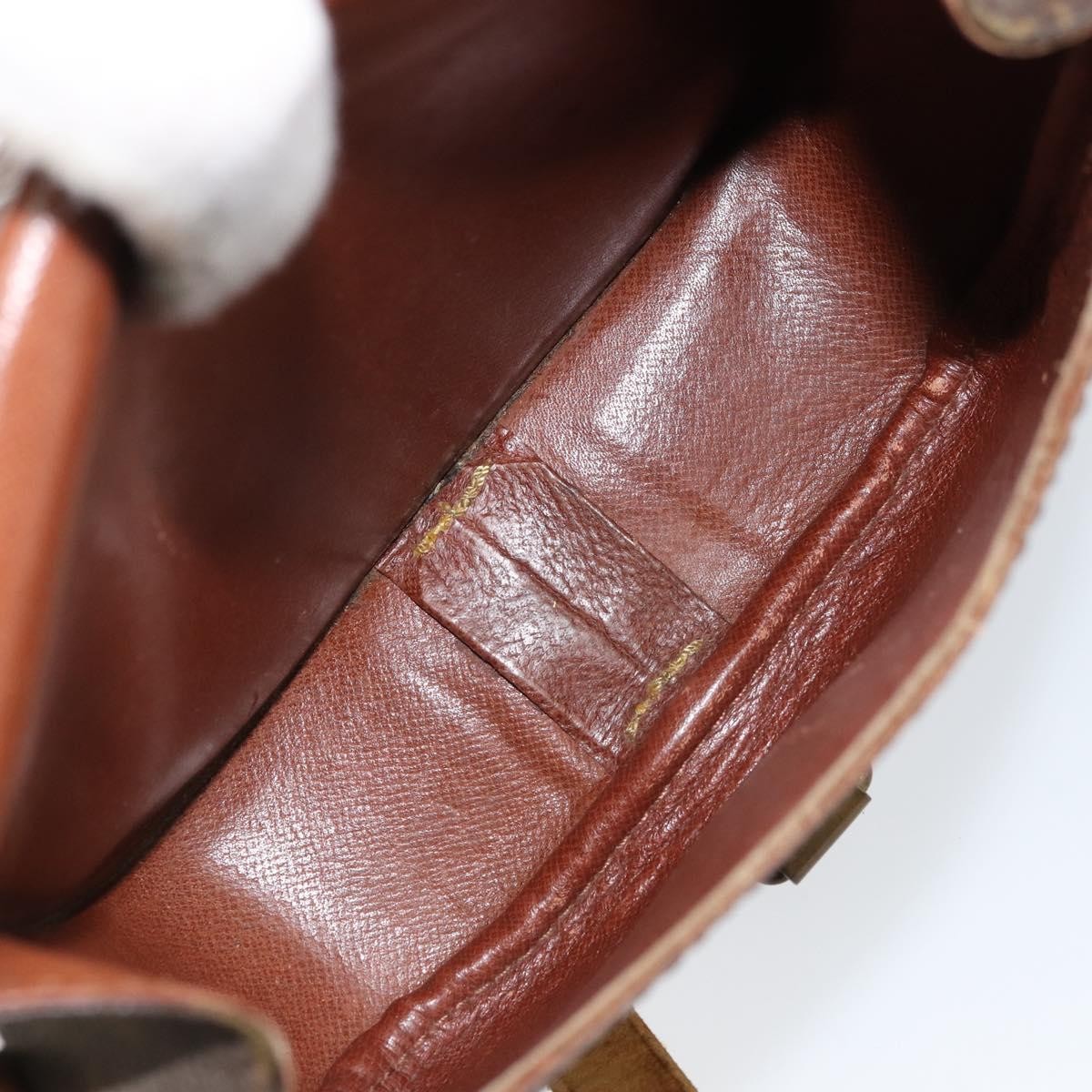 Louis Vuitton Cartouchiere Monogram Canvas Brown Canvas Shoulder Bag Bag (Pre-Owned)